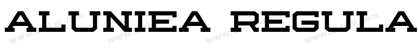 Aluniea Regular字体转换